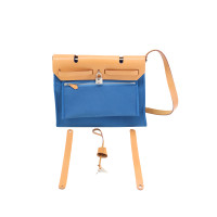 Hermès Herbag in Pelle in Blu