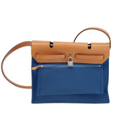 Hermès Herbag Leather in Blue