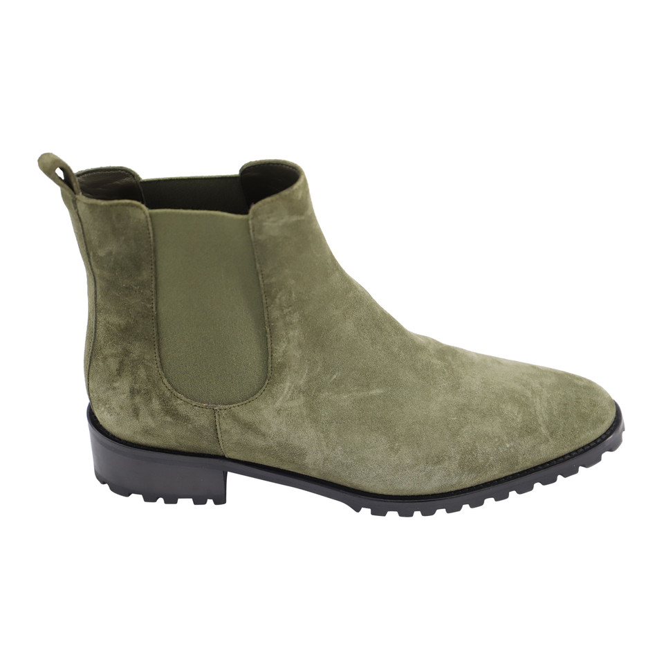 Manolo Blahnik Ankle boots Suede in Green
