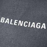 Balenciaga Shopping Phone Holder Leer in Zwart