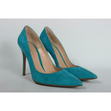 Gianvito Rossi Lace-up shoes Suede in Blue