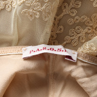 P.A.R.O.S.H. Top Silk in Nude
