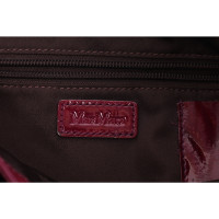 Max Mara Shoulder bag Patent leather in Bordeaux