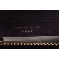 Aspinal Of London Umhängetasche aus Leder in Violett