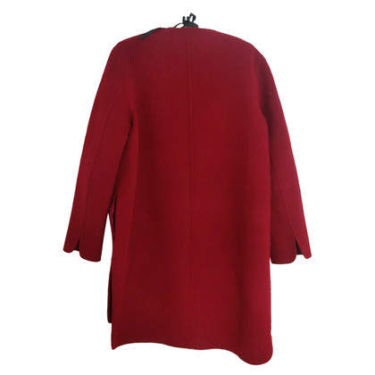 Massimo Dutti Jas/Mantel Wol in Rood