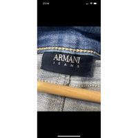 Armani Jeans Short en Coton en Bleu
