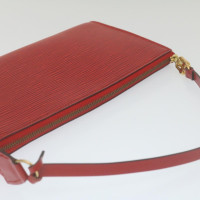 Louis Vuitton Pochette Accessoires aus Leder in Rot