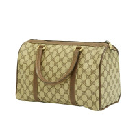 Gucci Handtasche aus Canvas in Beige