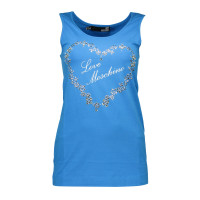 Love Moschino Top Cotton in Blue