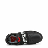 Love Moschino Chaussures de sport en Cuir en Noir