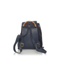 Gucci Bamboo Backpack Suede in Blue