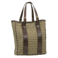 Fendi Handbag Canvas in Brown