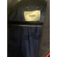 Fendi Jacket/Coat Jeans fabric in Blue