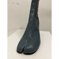 Maison Martin Margiela Stiefeletten aus Leder in Petrol