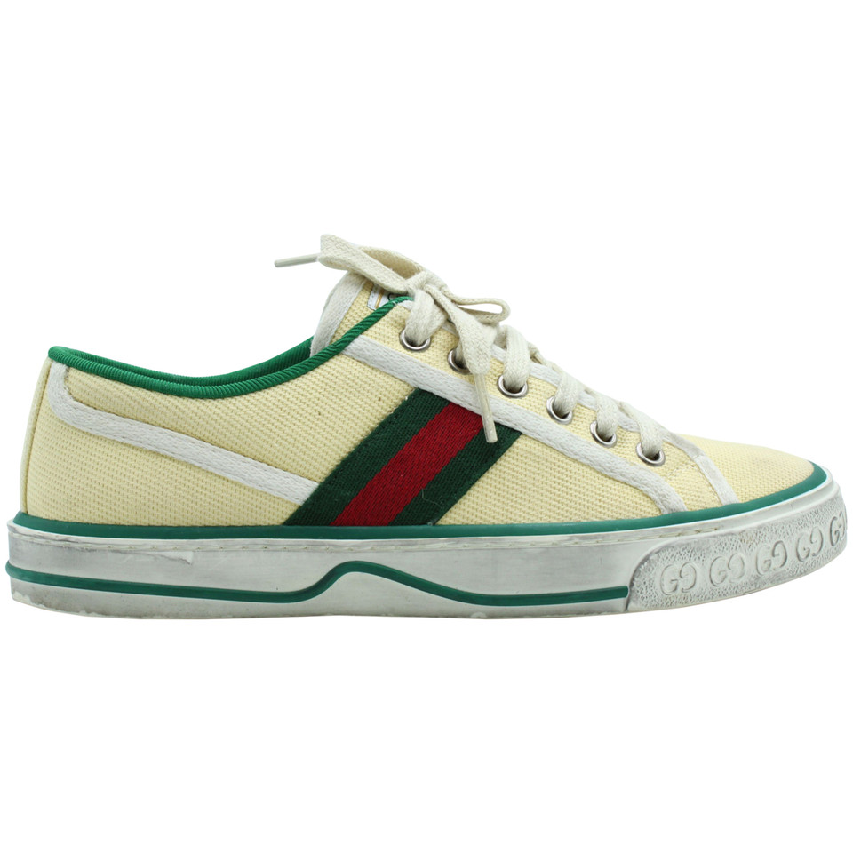 Gucci Sneaker in Tela in Bianco