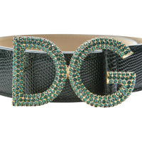 Dolce & Gabbana Gürtel aus Leder in Grün