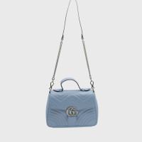 Gucci GG Marmont Top Handle Bag in Pelle