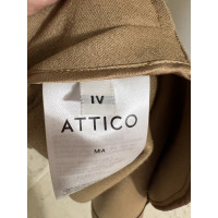 Attico Jacke/Mantel aus Wolle in Beige