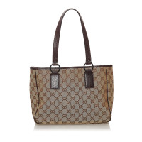 Gucci Tote bag Canvas in Beige