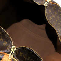 Louis Vuitton Keepall 50 Bandouliere in Tela in Marrone