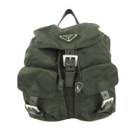 Prada Backpack Cotton in Green