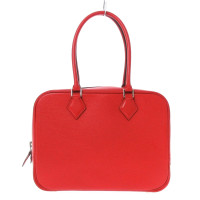 Hermès Plume en Cuir en Rouge