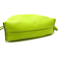 Loewe Flamenco Clutch in Pelle in Verde