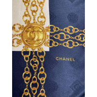 Chanel Echarpe/Foulard en Soie en Beige