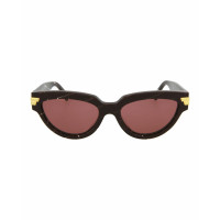 Bottega Veneta Lunettes de soleil en Rouge