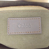 Chloé Clutch Bag Canvas in Khaki