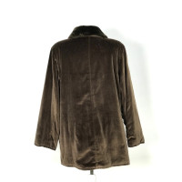 Max Mara Jacke/Mantel aus Baumwolle in Braun