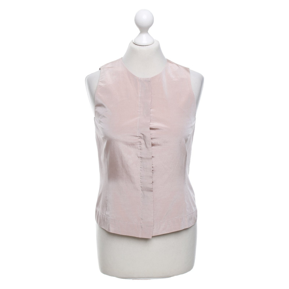 René Lezard Mouwloze blouse