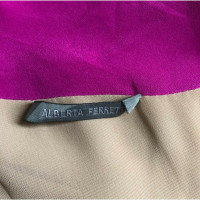 Alberta Ferretti Kleid aus Seide in Taupe