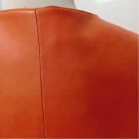 Giambattista Valli Jacket/Coat Leather in Orange