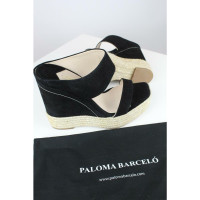 Paloma Barcelo Sandalen aus Leder in Schwarz