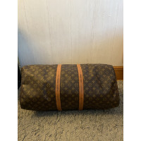 Louis Vuitton Keepall 55 aus Canvas in Braun