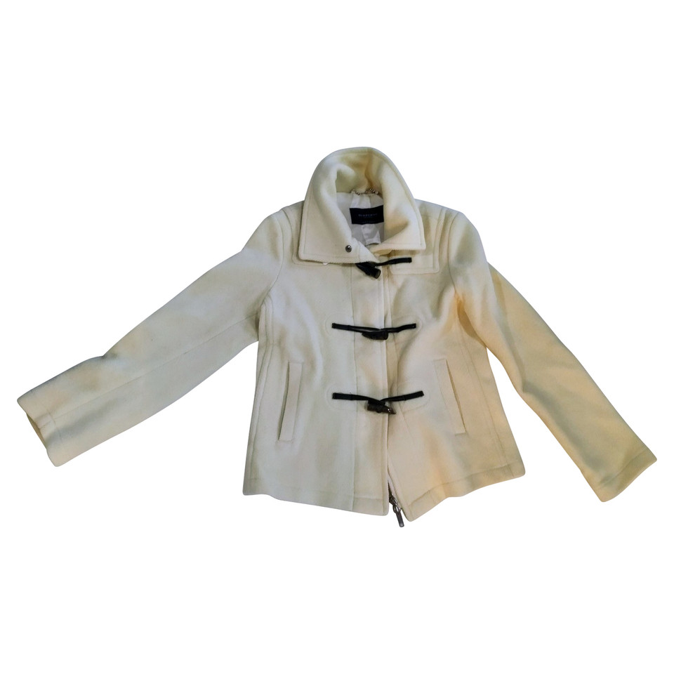Burberry Jacket/Coat Wool in Cream