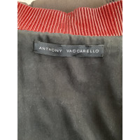 Anthony Vaccarello Jacket/Coat Leather in Black