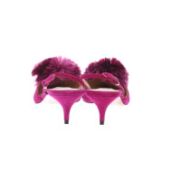 Aquazzura Sandalen aus Leder in Violett