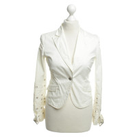 Moschino White Blazer jacket with belt