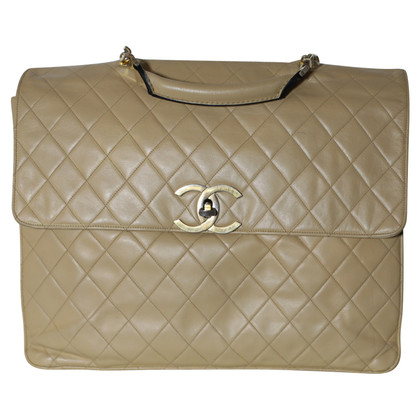Chanel Travel bag Leather in Beige