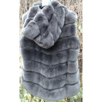 Giorgio & Mario Vest Fur in Grey