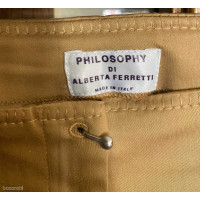 Philosophy Di Alberta Ferretti Anzug aus Baumwolle in Beige