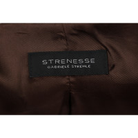 Strenesse Jacke/Mantel aus Leder in Braun