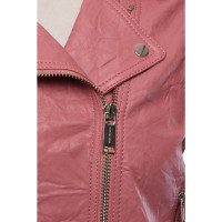 Michael Kors Jacke/Mantel aus Leder in Rosa / Pink