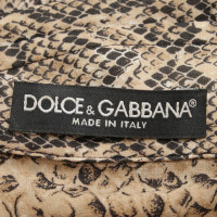 Dolce & Gabbana Shirt blouse with animal print