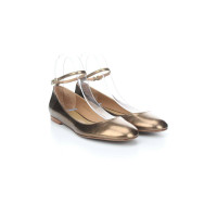 Castañer Slippers/Ballerinas Leather in Gold