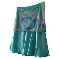 Emilio Pucci Skirt Silk in Turquoise
