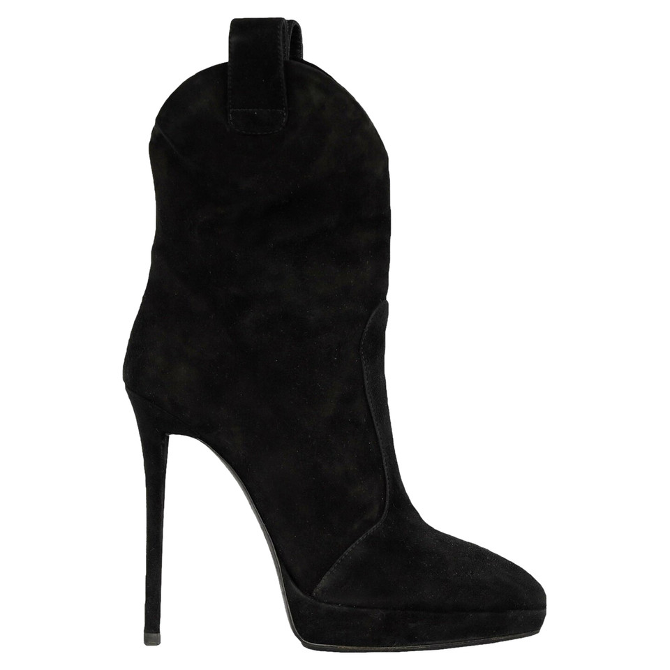 Giuseppe Zanotti Bottes en Daim en Noir