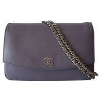 Chanel Wallet on Chain Leather in Violet